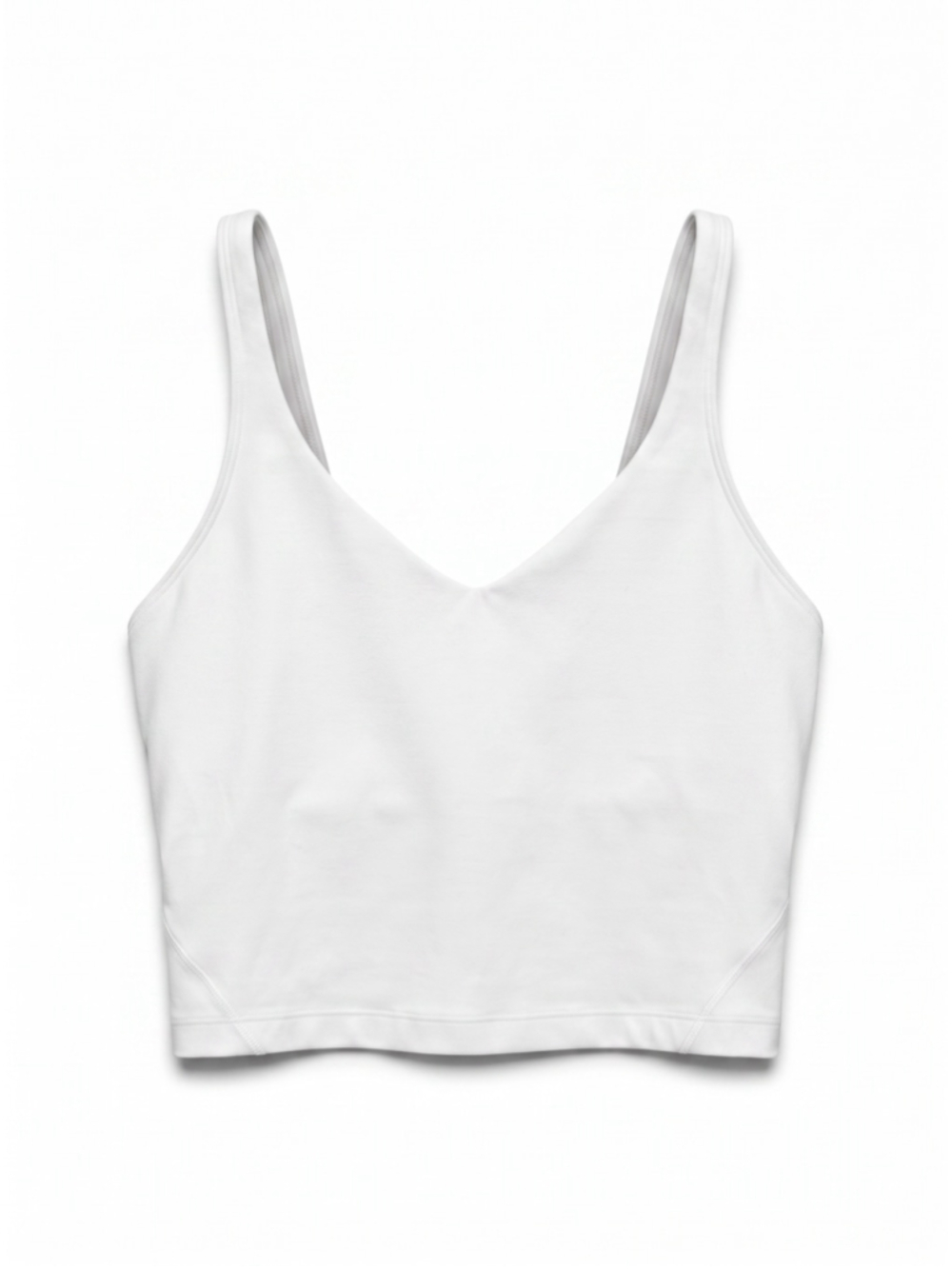 LULULEMON Align White Tank Top Cropped Yoga Athleisure, Sz 6